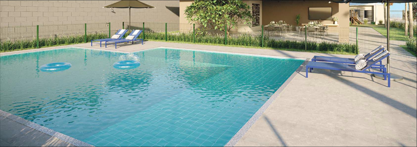 Piscina e Área de Sol